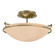 Simple Lines Two Light Semi-Flush Mount in Modern Brass (39|124302-SKT-86-SS0047)