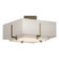Exos Exos Square Small Double Shade Semi-Flush in Modern Brass (39|126507-SKT-86-SF1205-SE1605)