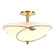 Leaf Three Light Semi Flush Mount in Modern Brass (39|126732-SKT-86-GG0052)
