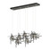 Tura Tura 7-Light Seeded Glass Pendant in Black (39|131095-SKT-STND-10-II0728)