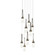Link Link 9-Light Blown Glass Pendant in Dark Smoke (39|131100-SKT-LONG-07-YG0434)