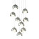 Brooklyn LED Pendant in Sterling (39|131105-SKT-LONG-85-82-GG0711)