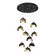 Brooklyn Brooklyn 9-Light Double Shade Pendant in Black (39|131105-SKT-STND-10-86-GG0711)