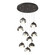 Brooklyn Brooklyn 9-Light Double Shade Pendant in Oil Rubbed Bronze (39|131105-SKT-STND-14-85-GG0711)