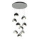 Brooklyn Brooklyn 9-Light Double Shade Pendant in Vintage Platinum (39|131105-SKT-STND-82-10-GG0711)