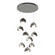 Brooklyn LED Pendant in Sterling (39|131105-SKT-STND-85-14-GG0711)