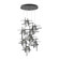Tura Tura 9-Light Seeded Glass Pendant in Black (39|131107-SKT-STND-10-II0728)