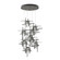Tura Tura 9-Light Seeded Glass Pendant in Natural Iron (39|131107-SKT-STND-20-II0728)