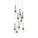 Link Link 9-Light Clear Glass Pendant in Bronze (39|131108-SKT-LONG-05-ZM0434)