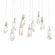 Luma Luma 10-Light Large Crystal Pendant in Modern Brass (39|131201-SKT-LONG-86-CR)