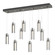 Exos Glass Exos Glass 10-Light Pendant in Dark Smoke (39|131204-SKT-STND-07-ZM0065)