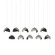 Brooklyn Brooklyn 10-Light Double Shade Pendant in Vintage Platinum (39|131205-SKT-LONG-82-10-GG0711)
