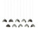 Brooklyn Brooklyn 10-Light Double Shade Pendant in Vintage Platinum (39|131205-SKT-LONG-82-14-GG0711)