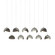 Brooklyn Brooklyn 10-Light Double Shade Pendant in Sterling (39|131205-SKT-LONG-85-07-GG0711)
