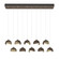 Brooklyn Brooklyn 10-Light Double Shade Pendant in Bronze (39|131205-SKT-STND-05-84-GG0711)