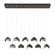 Brooklyn Brooklyn 10-Light Double Shade Pendant in Oil Rubbed Bronze (39|131205-SKT-STND-14-82-GG0711)