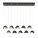 Brooklyn Brooklyn 10-Light Double Shade Pendant in Oil Rubbed Bronze (39|131205-SKT-STND-14-85-GG0711)