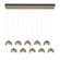 Brooklyn Brooklyn 10-Light Double Shade Pendant in Soft Gold (39|131205-SKT-STND-84-85-GG0711)