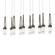 Link Link 10-Light Clear Glass Pendant in Bronze (39|131207-SKT-LONG-05-ZM0434)