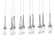 Link Link 10-Light Clear Glass Pendant in Vintage Platinum (39|131207-SKT-LONG-82-ZM0434)