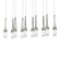 Link Link 10-Light Clear Glass Pendant in Sterling (39|131207-SKT-LONG-85-ZM0434)