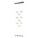 Abacus Abacus 9-Light Ceiling-to-Floor LED Pendant in Oil Rubbed Bronze (39|139057-LED-STND-14-GG0668)
