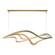 Crossing Waves Crossing Waves LED Pendant in Modern Brass (39|139905-LED-STND-86)