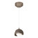 Brooklyn One Light Mini Pendant in Bronze (39|161183-SKT-STND-05-05-GG0711)