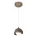 Brooklyn One Light Mini Pendant in Bronze (39|161183-SKT-STND-05-07-GG0711)