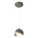 Brooklyn One Light Mini Pendant in Dark Smoke (39|161183-SKT-STND-07-86-GG0711)