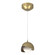 Brooklyn One Light Mini Pendant in Modern Brass (39|161183-SKT-STND-86-05-GG0711)