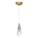 Luma One Light Mini Pendant in Modern Brass (39|161321-SKT-STND-86-CR)