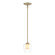 Simple Lines One Light Mini Pendant in Soft Gold (39|188600-SKT-MULT-84-ZU0291)