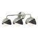 Brooklyn Brooklyn 3-Light Double Shade Bath Sconce in Sterling (39|201375-SKT-85-10-GG0711)