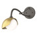 Brooklyn One Light Wall Sconce in Dark Smoke (39|201376-SKT-07-86-GG0711)