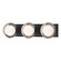 Brooklyn Brooklyn 3-Light Straight Double Shade Bath Sconce in Black (39|201378-SKT-10-82-GG0711)