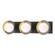 Brooklyn Brooklyn 3-Light Straight Double Shade Bath Sconce in Black (39|201378-SKT-10-86-GG0711)