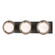 Brooklyn Brooklyn 3-Light Straight Double Shade Bath Sconce in Oil Rubbed Bronze (39|201378-SKT-14-85-GG0711)