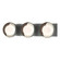 Brooklyn Brooklyn 3-Light Straight Double Shade Bath Sconce in Vintage Platinum (39|201378-SKT-82-14-GG0711)
