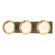 Brooklyn Brooklyn 3-Light Straight Double Shade Bath Sconce in Modern Brass (39|201378-SKT-86-84-GG0711)