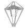 Stellar One Light Outdoor Post Mount in Coastal Burnished Steel (39|342651-SKT-78-ZM0727)