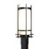 Banded One Light Outdoor Post Mount in Coastal Black (39|345895-SKT-80-GG0040)
