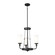 Vetivene Three Light Mini Chandelier in Textured Black (12|52450BKT)