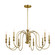 Karthe Nine Light Chandelier in Natural Brass (12|52471NBR)