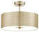 Grid Three Light Semi Flush Mount in Soft Rass (42|P5747-695)