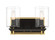 Sable Point Two Light Bath Bar in Sand Black With Honey Gold (29|N1852-707)