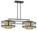 Soho by Robin Baron Six Light Island Pendant in Coal And Soft Brass (29|N7819-726)