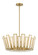 Ricochet Five Light Pendant in Soft Brass (7|2675-695)