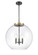 Ballston LED Pendant in Black Antique Brass (405|221-3S-BAB-G122-18-LED)