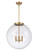 Franklin Restoration Three Light Pendant in Brushed Brass (405|221-3S-BB-G202-18)